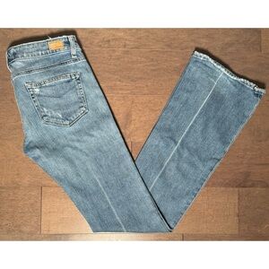 Paige Laurel Canyon Low Rise Ripped Jeans